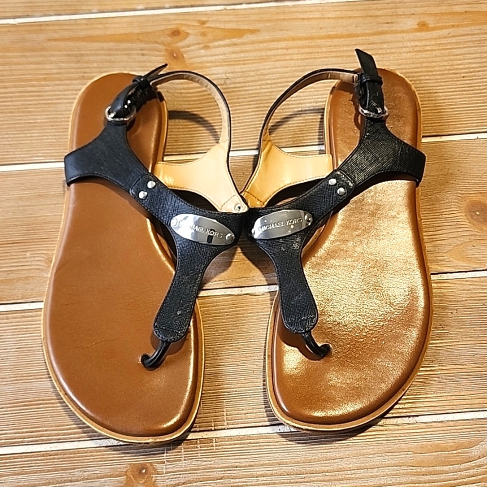 Michael Kors Sandalas Black Strap